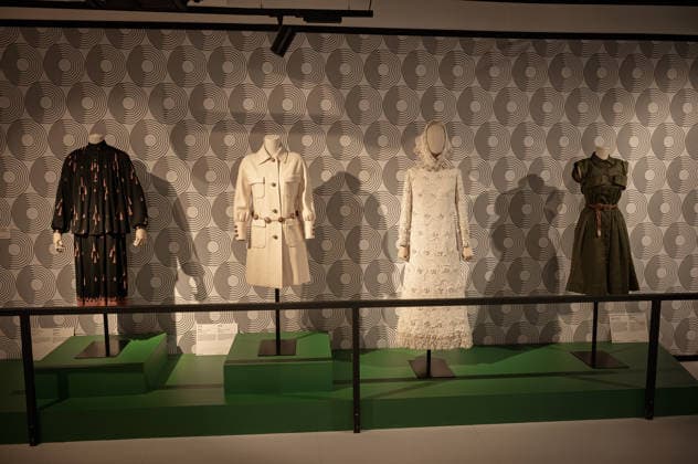 Exhibition: Fashion in Light 1955 1975 ROME, ITALY - JUNE 25: Exhibition Fashion in Light 1955 1975, Rome: between glamour and industrial innovation, featuring cinema, style, the great fashion designers, timeless brands, and the stars of the silver screen and haute couture, at the Capitoline Museums, Centrale Montemartini on June 25, 2026 in Rome, Italy. Rome Italy Copyright: xStefanoxMontesix