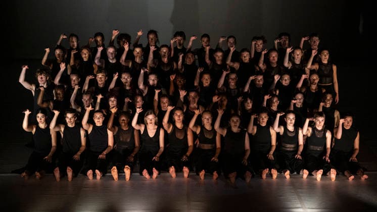 June 25, 2026, London, London, UK: LONDON, UK. The cast performs at the Southbank CentreÃ¢â‚¬â ¢s Queen Elizabeth Hall during the UK premiere of Ã¢â‚¬ËœColossusÃ¢â‚¬â ¢ by Australian choreographer Stephanie Lake. Fifty final year students from London Contemporary Dance School at The Place are performing in a show, 25 to 27 June, which is part of the Southbank CentreÃ¢â‚¬â ¢s 75th anniversary programme. London UK  - ZUMAl94_ 20260625_zaf_l94_033 Copyright: xStephenxChungx