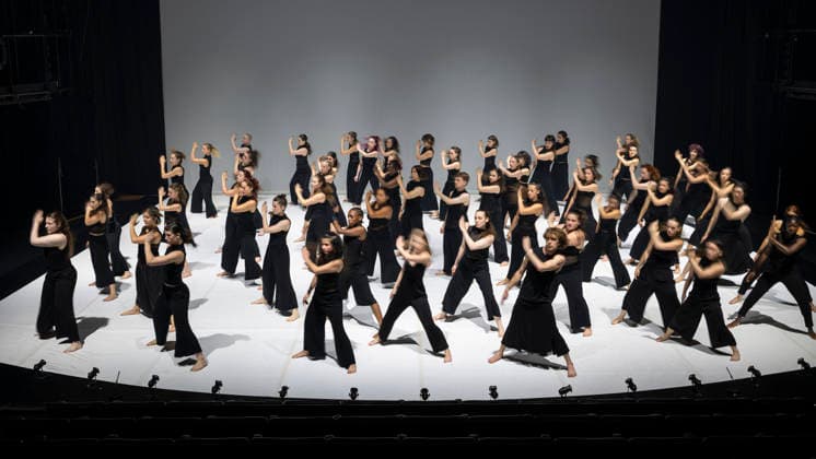 June 25, 2026, London, London, UK: LONDON, UK. The cast performs at the Southbank CentreÃ¢â‚¬â ¢s Queen Elizabeth Hall during the UK premiere of Ã¢â‚¬ËœColossusÃ¢â‚¬â ¢ by Australian choreographer Stephanie Lake. Fifty final year students from London Contemporary Dance School at The Place are performing in a show, 25 to 27 June, which is part of the Southbank CentreÃ¢â‚¬â ¢s 75th anniversary programme. London UK  - ZUMAl94_ 20260625_zaf_l94_041 Copyright: xStephenxChungx