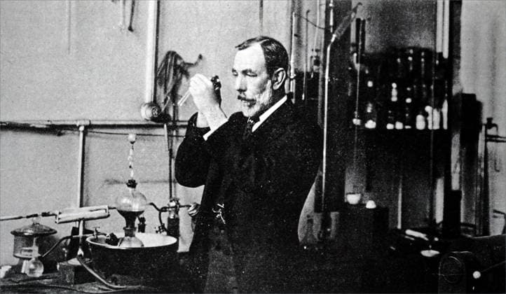 RECORD DATE NOT STATED Photograph of William Ramsay Photograph of William Ramsay (1852-1916) a British chemist who discovered the Nobel Gasses and Nobel Prize Laureate in Chemistry. Dated 20th century Editorial use only. All other uses to be cleared with the copyright owner (World History Archive), in advance., WHA_102_0299.jpg, William Ramsay; British chemist; Nobel Gasses; Nobel Prize Laureate; Chemistry; Scientist; Portrait; 20th century; Discovery; Chemistry; Nobel Prize; Laureate; Chemist; British; Nobel Gasses; Nobel Prize; Chemistry; Scientist; Portrait; 20th century; Discovery; Chemistry; Nobel Prize; Laureate; Chemist; British; Nobel Gasses; Nobel Prize. Copyright: xx