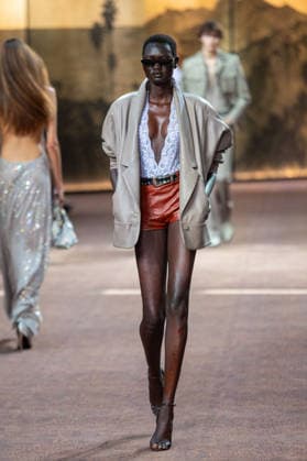 PFW Amiri Runway Menswear NB A model walks the runway during the Amiri Menswear Spring Summer 2027 show as part of Paris Fashion Week on June 25, 2026 in Paris, France. Photo by Nasser Berzane ABACAPRESS.COM Paris France  Copyright: xBerzanexNasser ABACAx