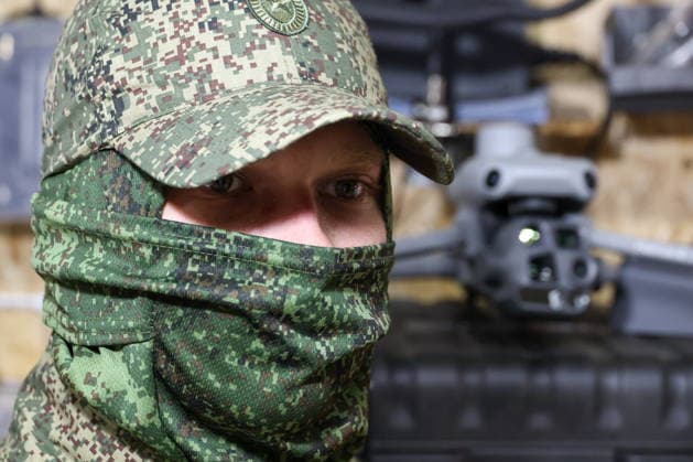 RUSSIA - JUNE 25, 2026: A serviceman of Russia s Zapad West Group of Forces is seen at an UAV production lab on the Zaporozhye front. Alexander Polegenko TASS  94271211