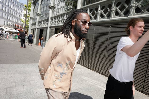 Kojey Radical at the Amiri Spring Summer 2027 Men’s Ready-to-Wear show at the Carreau du Temple during Paris Fashion Week (PFW), June 25, 2026 Tiphaine Lebely Bestimage Celebrities at the Amiri Spring Summer 2027 Men’s Ready-to-Wear show at the Carreau du Temple during Paris Fashion Week (PFW) in Paris, France  Copyright: xTiphainexLebelyx xBestimagexTiphainexLebelyx xBestimagex