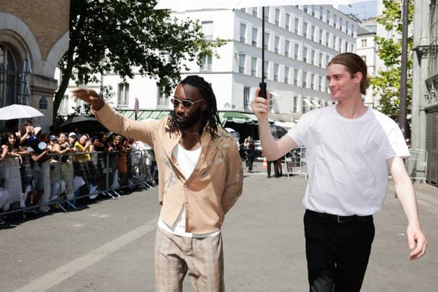 Kojey Radical at the Amiri Spring Summer 2027 Men’s Ready-to-Wear show at the Carreau du Temple during Paris Fashion Week (PFW), June 25, 2026 Tiphaine Lebely Bestimage Celebrities at the Amiri Spring Summer 2027 Men’s Ready-to-Wear show at the Carreau du Temple during Paris Fashion Week (PFW), Paris, France  Copyright: xTiphainexLebelyx xBestimagexTiphainexLebelyx xBestimagex