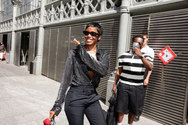 Eva Apio at the Amiri Spring Summer 2027 Men’s Ready-to-Wear show at the Carreau du Temple during Paris Fashion Week (PFW), June 25, 2026 Tiphaine Lebely Bestimage Celebrities at the Amiri Spring Summer 2027 Men’s Ready-to-Wear show at the Carreau du Temple during Paris Fashion Week (PFW) in Paris, France  Copyright: xTiphainexLebelyx xBestimagexTiphainexLebelyx xBestimagex