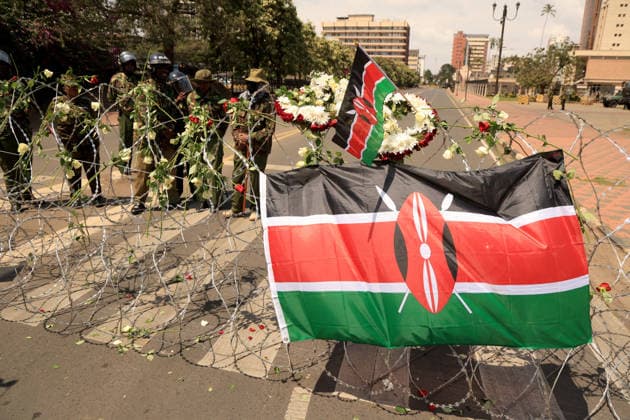 Protests in Kenya mark anniversary of finance bill demonstrations NAIROBI, KENYA - JUNE 25: Demonstrators gather near the parliament building to mark the second anniversary of the Gen Z-led protests against the controversial finance bill that erupted in 2024 and resulted in dozens of deaths, despite heavy police barricades and a blockade in Nairobi, Kenya on June 25, 2026. Families of the victims, activists, and citizens gathered to honor those who lost their lives, while Kenyan security forces took extensive security measures. Lucas Mukasa Anadolu Nairobi Kenya. Editorial use only. Please get in touch for any other usage.  Copyright: x2026xAnadoluxLucasxMukasax