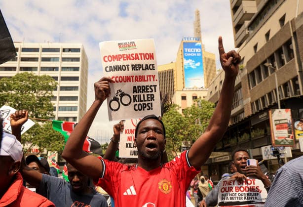 Protests in Kenya mark anniversary of finance bill demonstrations NAIROBI, KENYA - JUNE 25: Protesters gather on the second anniversary of the Gen Z-led demonstrations that erupted in 2024 against a controversial finance bill and resulted in dozens of deaths, in Nairobi, Kenya on June 25, 2026. Despite heavy police barricades and a blockade in the capital, families of the victims, activists, and citizens gathered in front of the parliament building to commemorate those who lost their lives. Lucas Mukasa Anadolu Nairobi Kenya. Editorial use only. Please get in touch for any other usage.  Copyright: x2026xAnadoluxLucasxMukasax