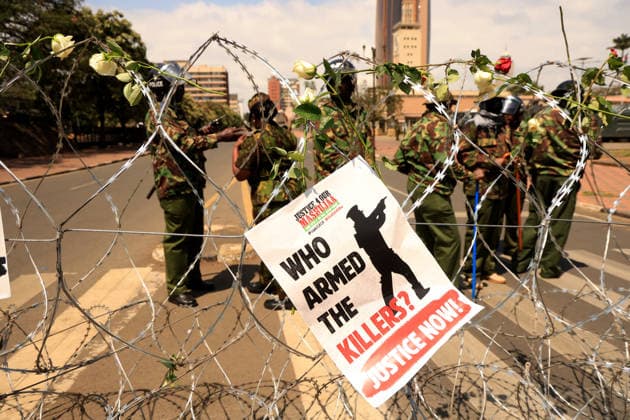 Protests in Kenya mark anniversary of finance bill demonstrations NAIROBI, KENYA - JUNE 25: Demonstrators gather near the parliament building to mark the second anniversary of the Gen Z-led protests against the controversial finance bill that erupted in 2024 and resulted in dozens of deaths, despite heavy police barricades and a blockade in Nairobi, Kenya on June 25, 2026. Families of the victims, activists, and citizens gathered to honor those who lost their lives, while Kenyan security forces took extensive security measures. Lucas Mukasa Anadolu Nairobi Kenya. Editorial use only. Please get in touch for any other usage.  Copyright: x2026xAnadoluxLucasxMukasax
