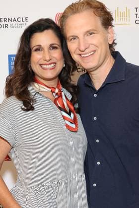 Los Angeles CA June 25: Sebastian Arcelus & Stephanie Block at The Tabernacle Choir & Orchestra at Temple Sqaure conference on June 25, 2026 Credit: USA  - ZUMAa123 20260625_zaa_a123_029 Copyright: xAdMediax