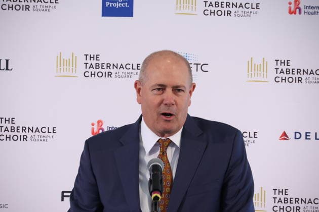 Los Angeles CA June 25: Whitney Clayton at The Tabernacle Choir & Orchestra at Temple Sqaure conference on June 25, 2026 Credit: USA  - ZUMAa123 20260625_zaa_a123_010 Copyright: xAdMediax