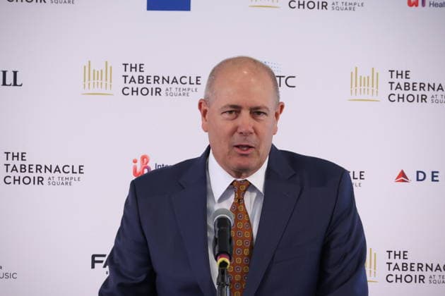 Los Angeles CA June 25: Whitney Clayton at The Tabernacle Choir & Orchestra at Temple Sqaure conference on June 25, 2026 Credit: USA  - ZUMAa123 20260625_zaa_a123_025 Copyright: xAdMediax