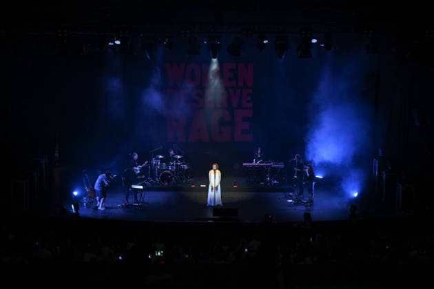Soul Singer Imany performs live at Harbiye Open Air Theatre in Istanbul ISTANBUL, TURKIYE - JUNE 25: Soul singer Imany performs on stage during her Women Deserve Rage European tour at the Harbiye Cemil Topuzlu Open Air Theatre in Istanbul, Turkiye on June 25, 2026. Saffet Azak Anadolu Istanbul Turkey. Editorial use only. Please get in touch for any other usage.  Copyright: x2026xAnadoluxSaffetxAzakx