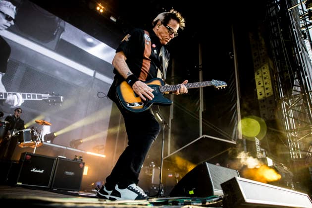 The Offspring live at Tinderbox 2026 Odense, Denmark. 26th, June 2026. The American rock band The Offspring performs a live concert during the Danish music festival Tinderbox 2026 in Odense. Here guitarist Noodles is seen live on stage. Denmark, Odense  Copyright: xGonzalesxPhoto LassexLagonix