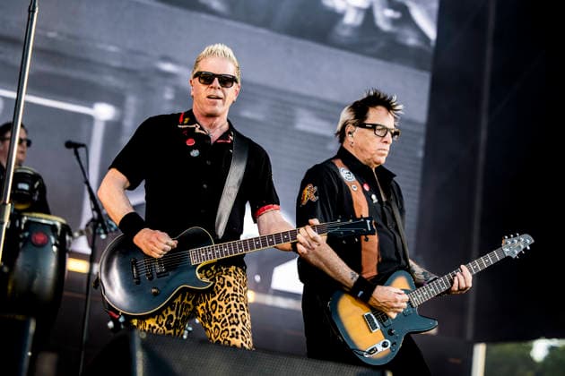 The Offspring live at Tinderbox 2026 Odense, Denmark. 26th, June 2026. The American rock band The Offspring performs a live concert during the Danish music festival Tinderbox 2026 in Odense. Here singer and guitarist Dexter Holland (L) is seen live on stage with guitarist Noodles (R). Denmark, Odense  Copyright: xGonzalesxPhoto LassexLagonix