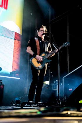 The Offspring live at Tinderbox 2026 Odense, Denmark. 26th, June 2026. The American rock band The Offspring performs a live concert during the Danish music festival Tinderbox 2026 in Odense. Here guitarist Noodles is seen live on stage. Denmark, Odense  Copyright: xGonzalesxPhoto LassexLagonix