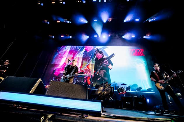 The Offspring live at Tinderbox 2026 Odense, Denmark. 26th, June 2026. The American rock band The Offspring performs a live concert during the Danish music festival Tinderbox 2026 in Odense. Here singer and guitarist Dexter Holland (L) is seen live on stage with guitarist Noodles (R). Denmark, Odense  Copyright: xGonzalesxPhoto LassexLagonix