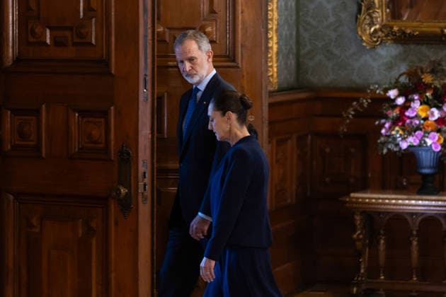 June 25, 2026, Mexico City, Mexico: Mexican President CLAUDIA SHEINBAUM PARDO welcomed KING FELIPE VI of Spain to the National Palace during the monarchs first official visit to Mexico in more than seven years and his first meeting with the current federal administration. The private meeting took place before the King traveled to Guadalajara to attend the 2026 FIFA World Cup match between Spain and Uruguay. Mexico City Mexico - ZUMAl178 20260625_znp_l178_015 Copyright: xCristianxLeyvax