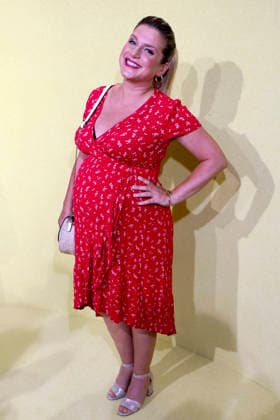ABB BONPRIX- Jeanette Biedermann schwanger Babybauch zu Gast bei 40 Jahre bonprix Jubilaeumsparty im Curio Haus am 25.06.2026 in Hamburg Hamburg Deutschland *** ABB BONPRIX Jeanette Biedermann, pregnant and showing, attended the 40th anniversary party for bonprix at the Curio Haus on June 25, 2026, in Hamburg, Germany