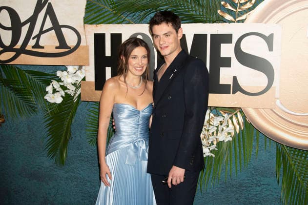 Millie Bobby Brown und Louis Partridge bei der Weltpremiere des Netflix-Films Enola Holmes 3 im Plaza Hotel. New York, 25.06.2026 *** Millie Bobby Brown and Louis Partridge at the world premiere of the Netflix film *Enola Holmes 3* at the Plaza Hotel in New York, June 25, 2026 Foto:xJ.xShorex xFuturexImagex holmes_6639