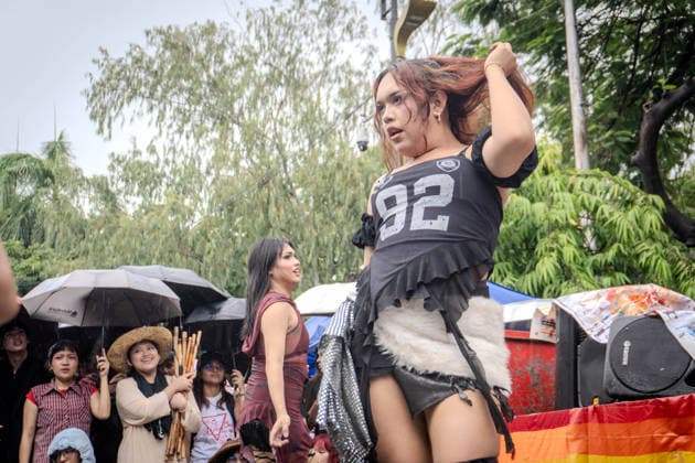 June 26, 2026, Quezon City, Quezon City, Philippines: LGBTQIA+ formations held a program at Liwasang Bonifacio, reaffirming the progressive spirit of pride. Today, June 26, marks the 2nd Stonewall celebration here in the Philippines, which pays tribute to the 1969 Stonewall Riots that sparked the modern gay rights movement around the globe. For progressives, pride is inseparable from the fight for climate justice, higher wages, to end militarization. That pride is to demand for genuine and systemic solutions. Quezon City Philippines - ZUMAs374 20260626_zip_s374_012 Copyright: xElessarxHamilixSarmagox