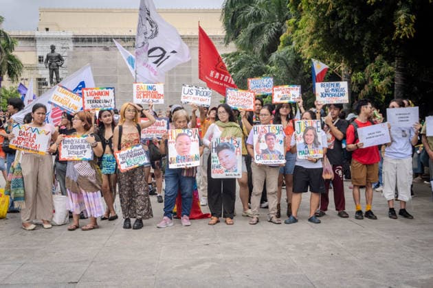June 26, 2026, Quezon City, Quezon City, Philippines: LGBTQIA+ formations held a program at Liwasang Bonifacio, reaffirming the progressive spirit of pride. Today, June 26, marks the 2nd Stonewall celebration here in the Philippines, which pays tribute to the 1969 Stonewall Riots that sparked the modern gay rights movement around the globe. For progressives, pride is inseparable from the fight for climate justice, higher wages, to end militarization. That pride is to demand for genuine and systemic solutions. Quezon City Philippines - ZUMAs374 20260626_zip_s374_040 Copyright: xElessarxHamilixSarmagox
