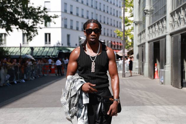 Gazo at the Amiri Men s Ready-to-Wear Spring Summer 2027 fashion show during Paris Fashion Week, June 25, 2026 Florian Lavielle Bestimage Celebrities at the Amiri Men’s Ready-to-Wear Spring Summer 2027 Collection fashion show during Paris Fashion Week on June 25, 2026, Paris, France  Copyright: xFlorianxLaviellex xBestimagexFlorianxLaviellex xBestimagex