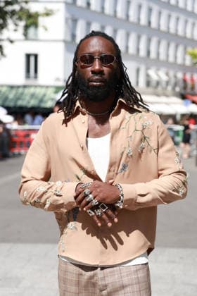 Kojey Radical at the Amiri Men s Ready-to-Wear Spring Summer 2027 Collection fashion show during Paris Fashion Week, June 25, 2026 Florian Lavielle Bestimage Celebrities at the Amiri Men’s Ready-to-Wear Spring Summer 2027 Collection fashion show during Paris Fashion Week on June 25, 2026, Paris, France  Copyright: xFlorianxLaviellex xBestimagexFlorianxLaviellex xBestimagex