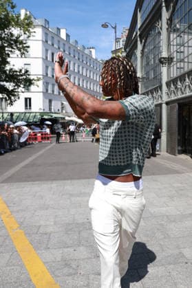 Diamant Blazi at the Amiri Men s Ready-to-Wear Spring Summer 2027 Collection fashion show during Paris Fashion Week, June 25, 2026 Florian Lavielle Bestimage Celebrities at the Amiri Men’s Ready-to-Wear Spring Summer 2027 Collection fashion show during Paris Fashion Week on June 25, 2026, Paris, France  Copyright: xFlorianxLaviellex xBestimagexFlorianxLaviellex xBestimagex