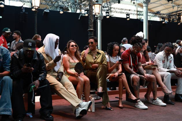 Didi Stone and Kalash at the Amiri Men s Ready-to-Wear Spring Summer 2027 fashion show during Paris Fashion Week, June 25, 2026 Florian Lavielle Bestimage Celebrities at the Amiri Men’s Ready-to-Wear Spring Summer 2027 Collection fashion show during Paris Fashion Week on June 25, 2026, Paris, France  Copyright: xFlorianxLaviellex xBestimagexFlorianxLaviellex xBestimagex