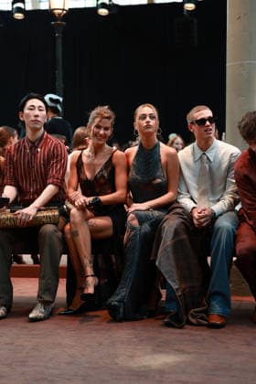 Matteo Sinet, Bach Buquen, Shana Orts, and Clara Berry at the Amiri Men’s Ready-to-Wear Spring Summer 2027 Collection fashion show during Paris Fashion Week, June 25, 2026 Florian Lavielle Bestimage Celebrities at the Amiri Men’s Ready-to-Wear Spring Summer 2027 Collection fashion show during Paris Fashion Week on June 25, 2026, Paris, France  Copyright: xFlorianxLaviellex xBestimagexFlorianxLaviellex xBestimagex