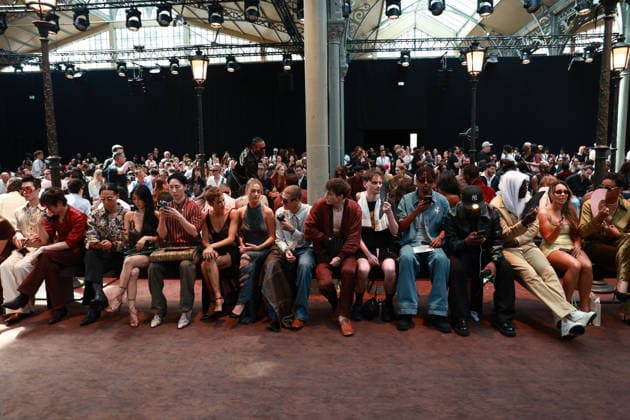 Matteo Sinet, Bach Buquen, Shana Orts, and Clara Berry at the Amiri Men’s Ready-to-Wear Spring Summer 2027 Collection fashion show during Paris Fashion Week, June 25, 2026 Florian Lavielle Bestimage Celebrities at the Amiri Men’s Ready-to-Wear Spring Summer 2027 Collection fashion show during Paris Fashion Week on June 25, 2026, Paris, France  Copyright: xFlorianxLaviellex xBestimagexFlorianxLaviellex xBestimagex