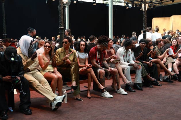 Didi Stone and Kalash at the Amiri Men s Ready-to-Wear Spring Summer 2027 fashion show during Paris Fashion Week, June 25, 2026 Florian Lavielle Bestimage Celebrities at the Amiri Men’s Ready-to-Wear Spring Summer 2027 Collection fashion show during Paris Fashion Week on June 25, 2026, Paris, France  Copyright: xFlorianxLaviellex xBestimagexFlorianxLaviellex xBestimagex