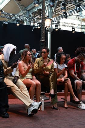 Didi Stone and Kalash at the Amiri Men s Ready-to-Wear Spring Summer 2027 fashion show during Paris Fashion Week, June 25, 2026 Florian Lavielle Bestimage Celebrities at the Amiri Men’s Ready-to-Wear Spring Summer 2027 Collection fashion show during Paris Fashion Week on June 25, 2026, Paris, France  Copyright: xFlorianxLaviellex xBestimagexFlorianxLaviellex xBestimagex