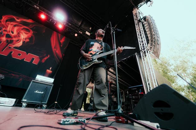 Gridiron live at Copenhell 2026 Copenhagen, Denmark. 25th, June 2026. The American hardcore band Gridiron performs a live concert during the Danish heavy metal festival Copenhell 2026 in Copenhagen. Here guitarist Xavier Wilson is seen live on stage. Denmark, Copenhagen  Copyright: xGonzalesxPhoto MathiasxKristensenx