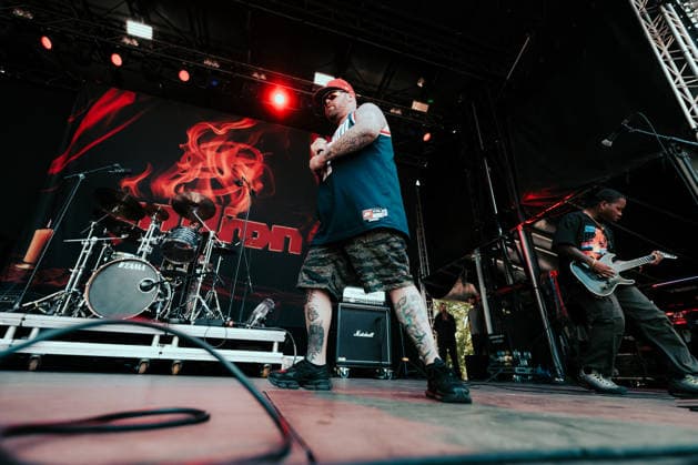 Gridiron live at Copenhell 2026 Copenhagen, Denmark. 25th, June 2026. The American hardcore band Gridiron performs a live concert during the Danish heavy metal festival Copenhell 2026 in Copenhagen. Here vocalist Matthew Karll is seen live on stage. Denmark, Copenhagen  Copyright: xGonzalesxPhoto MathiasxKristensenx