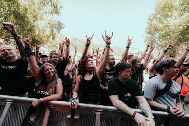 Gridiron live at Copenhell 2026 Copenhagen, Denmark. 25th, June 2026. Concert goers seen at a live concert with the American hardcore band Gridiron at the Danish heavy metal festival Copenhell 2026 in Copenhagen. Denmark, Copenhagen  Copyright: xGonzalesxPhoto MathiasxKristensenx