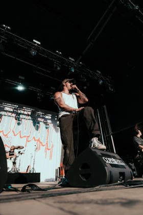 Kublai Khan TX live at Copenhell 2026 Copenhagen, Denmark. 25th, June 2026. The American metalcore band Kublai Khan TX performs a live concert during the Danish heavy metal festival Copenhell 2026 in Copenhagen. Here vocalist Matt Honeycutt is seen live on stage. Denmark, Copenhagen  Copyright: xGonzalesxPhoto MathiasxKristensenx