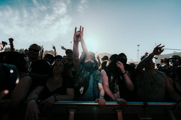 Kublai Khan TX live at Copenhell 2026 Copenhagen, Denmark. 25th, June 2026. Concert goers seen at a live concert with the American metalcore band Kublai Khan TX during the Danish heavy metal festival Copenhell 2026 in Copenhagen. Denmark, Copenhagen  Copyright: xGonzalesxPhoto MathiasxKristensenx