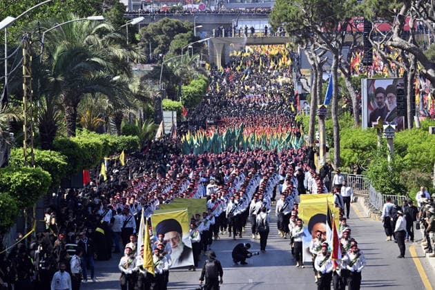 Thousands gather in Beirut to mark Ashura BEIRUT, LEBANON - JUNE 26: Thousands of people gather on the Old Airport Road in Beirut s Dahiyeh district to mark Ashura, the 10th day of the Islamic month of Muharram, during a ceremony held in the Lebanese capital, on June 26, 2026. Houssam Shbaro Anadolu Beirut Lebanon. Editorial use only. Please get in touch for any other usage.  Copyright: x2026xAnadoluxHoussamxShbarox