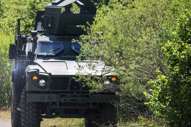 Combat Power 26 Military Exercise Croatian Armed Forces personnel take part during the Combat Power 26 international joint military parachute exercise of Croatian Armed Forces and Minnesota National Guard at Barracks Josip Jovic in Udbina, Croatia, June 26, 2026.  EmicaxElvedji PIXSELL