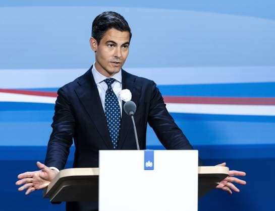 THE HAGUE - Prime Minister Rob Jetten speaks to the press during the weekly press conference following the Council of Ministers. REMKO DE WAAL ANP netherlands out - belgium out  Copyright: xx x562054781x originalFilename: 562054781.jpg