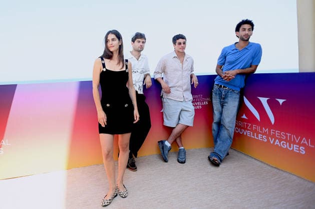 4th Nouvelles Vagues International Biarritz Film Festival Day Four FC Adrien Lagier, Prune Pauchet, Roman Bellity and Chad Zem attend the La Mémoire Des Poissons photocall during Day Four Of the 4th Nouvelles Vagues International Biarritz Film Festival on June 26, 2026 in Biarritz, France. Photo by Franck Castel ABACAPRESS.COM Biarritz France  Copyright: xCastelxFranck ABACAx