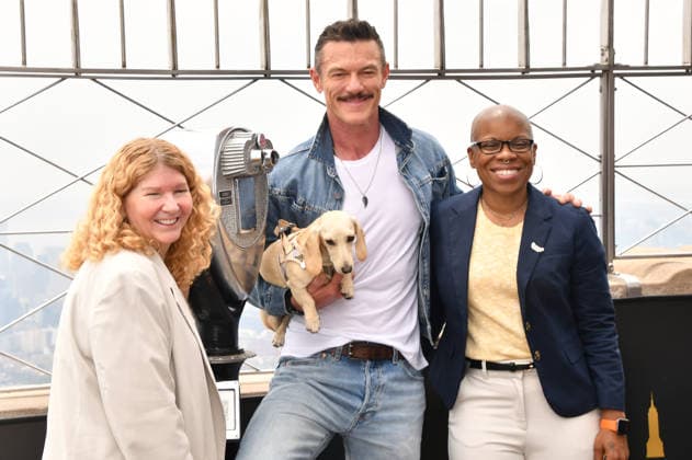 NEW YORK, NY - JUNE 26: Luke Evans Lights the Empire State Building in Partnership with the Stonewall Inn Gives Back Initiative and the Trevor Project to Celebrate New York City Pride 2026 on June 26, 2026 in New York City. Copyright: xmpi099 MediaPunchx