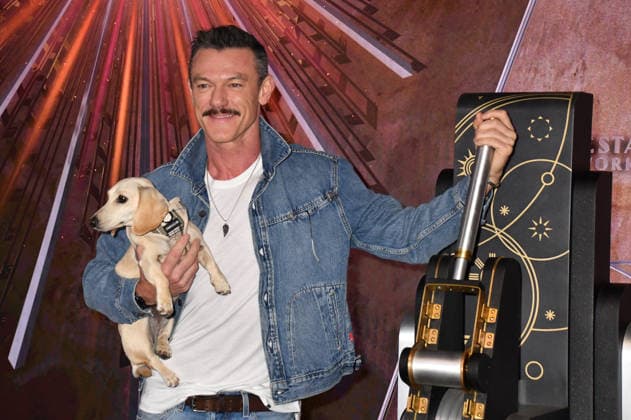NEW YORK, NY - JUNE 26: Luke Evans Lights the Empire State Building in Partnership with the Stonewall Inn Gives Back Initiative and the Trevor Project to Celebrate New York City Pride 2026 on June 26, 2026 in New York City. Copyright: xmpi099 MediaPunchx