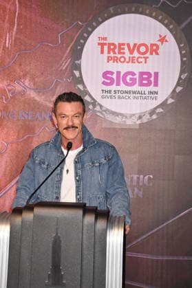 NEW YORK, NY - JUNE 26: Luke Evans Lights the Empire State Building in Partnership with the Stonewall Inn Gives Back Initiative and the Trevor Project to Celebrate New York City Pride 2026 on June 26, 2026 in New York City. Copyright: xmpi099 MediaPunchx