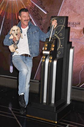NEW YORK, NY - JUNE 26: Luke Evans Lights the Empire State Building in Partnership with the Stonewall Inn Gives Back Initiative and the Trevor Project to Celebrate New York City Pride 2026 on June 26, 2026 in New York City. Copyright: xmpi099 MediaPunchx