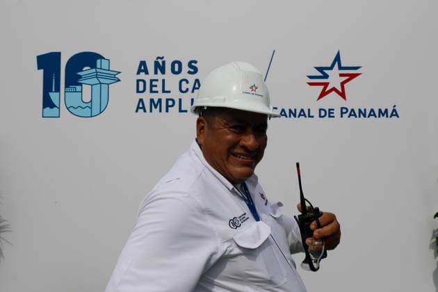 Panama Canal marks 10th anniversary of expanded locks PANAMA CITY, PANAMA - JUNE 26: A view from an event marking the 10th anniversary of the inauguration of the expanded Panama Canal in Panama City, Panama, on June 26, 2026. Opened in 2016 with the Agua Clara and Cocoli locks, the expansion significantly increased the canal s capacity for Neo-Panamax vessels and further strengthened its role in global maritime trade. Daniel Gonzalez Anadolu Panama City Panama. Editorial use only. Please get in touch for any other usage.  Copyright: x2026xAnadoluxDanielxGonzalezx