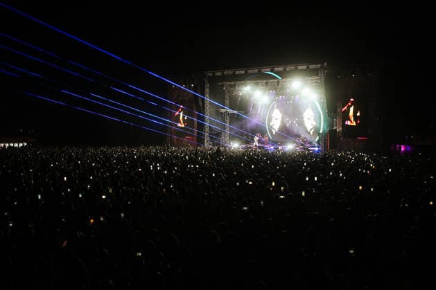 Croatia Black Eyed Peas Concert Taboo, apl.de.ap, will.i.am, and J.Rey Soul of Black Eyed Peas perform on stage during their concert at Bundek Lake in Zagreb, Croatia on June 26, 2026.  LucijaxOcko PIXSELL