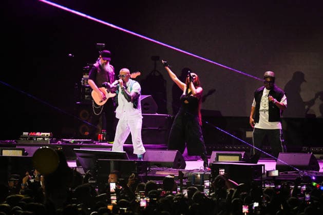 Croatia Black Eyed Peas Concert Taboo, apl.de.ap, will.i.am, and J.Rey Soul of Black Eyed Peas perform on stage during their concert at Bundek Lake in Zagreb, Croatia on June 26, 2026.  LucijaxOcko PIXSELL
