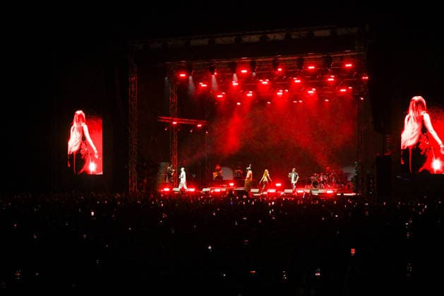Croatia Black Eyed Peas Concert Taboo, apl.de.ap, will.i.am, and J.Rey Soul of Black Eyed Peas perform on stage during their concert at Bundek Lake in Zagreb, Croatia on June 26, 2026.  LucijaxOcko PIXSELL